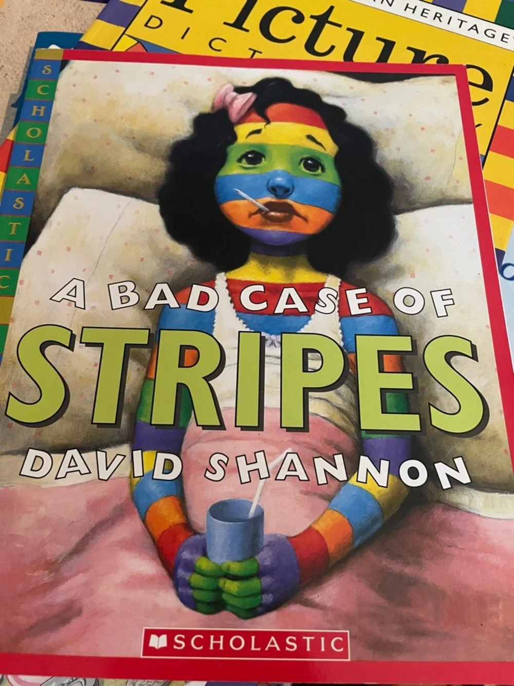A Bad Case of Stripes by David Shannon - Colorful Children's Book Cover